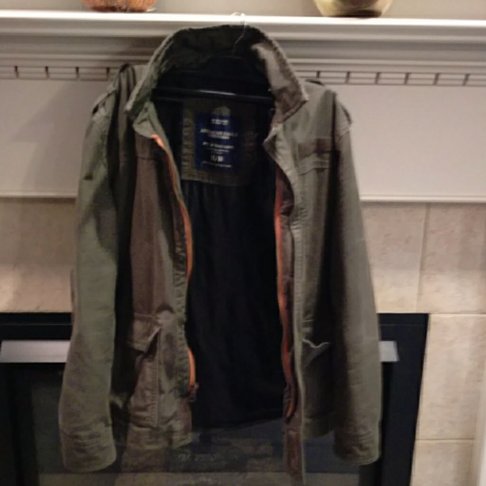American Eagle Olive Military Jacket